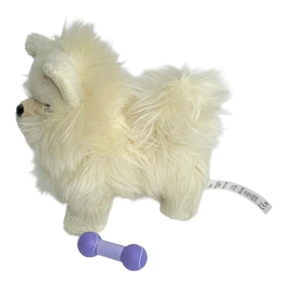 American Girl Pomeranian Dog & Bone Poseable Doll Pet Puppy Plush Faux Fur Toy - Picture 8 of 10
